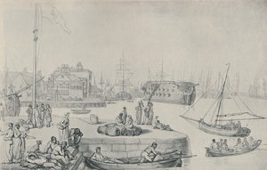 رصيف الميناء ، بلاكوال دوكس ، 1810 ، 1920 بواسطة توماس رولاندسون