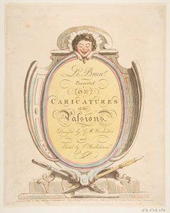 صفحة العنوان: Le Brun Travested ، أو Caricatures of the Passions ، 21 يناير 1800. بواسطة توماس رولاندسون