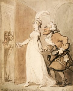 "المس من أجل اللمس ، أو طبيبة في الممارسة الكاملة" ، 1790 بواسطة توماس رولاندسون
