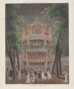 حديقة فوكسهول ، 2 أكتوبر 1809. ، 2 أكتوبر 1809 بواسطة أوغسطس تشارلز بوجين