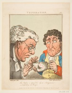 ^ Veneration Le Brun Travested ، أو كاريكاتير العواطف ، 21 يناير 1800. بواسطة توماس رولاندسون
