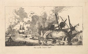 منظر على الساحل الفرنسي ، 1787. بواسطة توماس رولاندسون