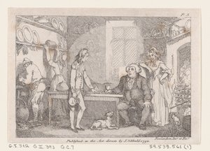 يونغ آدمز التعليم من قبل بارسون آدامز ، من مغامرات جوزيف أندروز ، وصاحبته ... ، 1792. بواسطة توماس رولاندسون