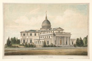 م. منظر لمنزل الولاية الذي بني عام 1794 - ترينتون ، نيوجيرسي غيرت وتضخم 1845-6