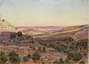 تلال موآب ووادي هنوم 1854 بواسطة توماس سيدون