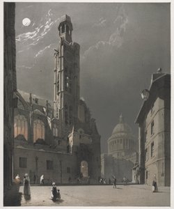 العمارة الخلابة في باريس ، جنت ، أنتويرب ، روان: سانت إتيان دو مونت ... ، 1839. بواسطة توماس شوتر بويز