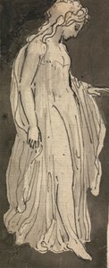 فتاة ، بطول كامل ، تواجه اليمين بواسطة Thomas Stothard