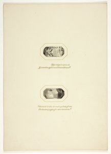 دراسة للوحة من انتصارات المزاج ، في 1796 Royal Engagements Pocket Book