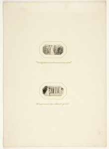 دراسة للوحة من انتصارات المزاج ، في 1796 Royal Engagements Pocket Book بواسطة Thomas Stothard