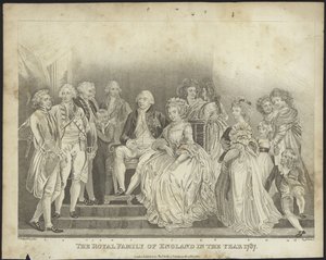 الأسرة الملكية البريطانية عام 1787 بواسطة توماس ستوثارد