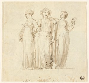 ثلاثة يفكر (وجه) ؛ دراسة الفارس والراهب لرسم إيضاحي في رواية قوطية (ظهر) بواسطة توماس ستوثارد