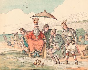 كانوت وحاشيته ، c1884