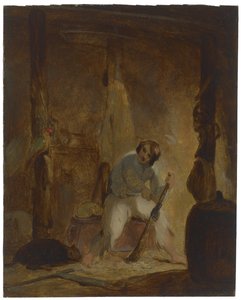 في كهفه ، ج. 1856 بواسطة توماس سولي