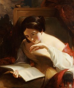 صورة لفتاة تقرأ ، 1842