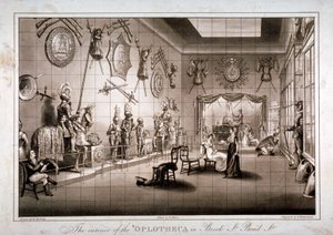 The Hoplotheca، Brook Street، Westminster، London، c1810 بواسطة صموئيل ميتان
