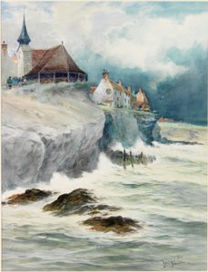 Cullercoats (قلم رصاص ومرحاض ولون جسم على ورق) بواسطة توماس سويفت هوتون