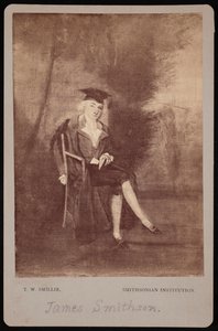 صورة لجيمس سميثسون 1765-1829 ، 1786 تم تصويرها في سبعينيات القرن التاسع عشر. بواسطة توماس ويليام سميلي