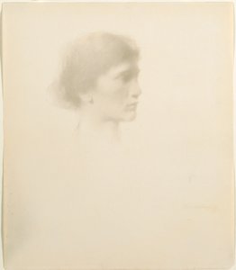 رأس امرأة ، 1894 أو بعد ذلك. بواسطة توماس ويلمر ديوينج