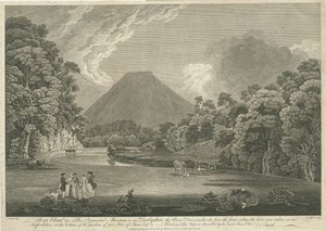 Dovedale - Thorpe Cloud: engraving، nd [c 1766] (طباعة) بواسطة توماس ديربي (بعد) سميث