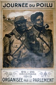 يوم مشعر 25 و 26 ديسمبر 1915 ، ملصق الحرب العالمية الأولى الفرنسي ، 1915 بواسطة ثيوفيل الكسندر شتاينلين