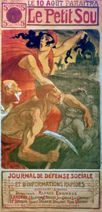 مجلة Le Petit Sou الاشتراكية ، c1879-1923 بواسطة ثيوفيل الكسندر شتاينلين