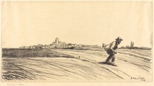 المتشرد مع الحقيبة ، 1914. بواسطة ثيوفيل الكسندر شتاينلين
