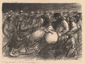 اسكتشات الحرب: الموكبان (اسكتشات الحرب: الموكبان - "Ayez pas peur - on les a - et bien!") بواسطة ثيوفيل الكسندر شتاينلين