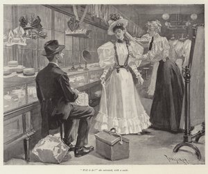 رسم توضيحي ليوم زفافهما ، من تأليف WD Howells بواسطة Thure de Thulstrup