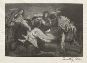 الماجستير الإيطالي القديم: The Entombment ، 1889. بواسطة تيموثي كول