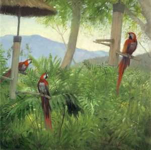 طيور الجبل، 2001 (زيت على قماش) بواسطة تيموثي ايستون