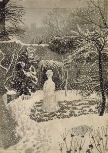 امرأة الثلج (ألوان مائية)