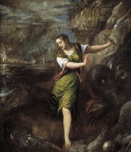 سانت مارغريت ، ج. 1565 بواسطة تيزيانو فيتشيلي