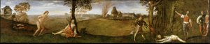 The Legend of Polydoros The Forest of Polydorus ، حوالي 1506-1508. بواسطة تيتيان