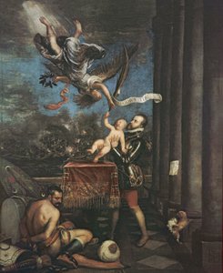 رمزية معركة ليبانتو ، 1573-1575 بواسطة تيزيانو فيتشيلي