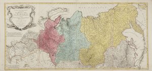 خريطة الإمبراطورية الروسية بواسطة توبياس كونراد لوتر