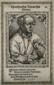 Philippus Theophrastus Aureolus Bombastus von Hohenheim Paracelsus، 1587. بواسطة موالف توبياس