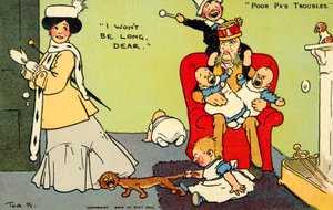 لن أكون طويلًا عزيزي (chromolitho) بواسطة توم براون
