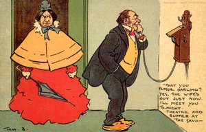 المسرح والعشاء في سافوي (chromolitho) بواسطة توم براون