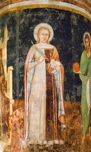 سانت أغنيس - توماسو دا مودينا (1326-1379) ، لوحة جدارية ، كنيسة سان نيكولو ، تريفيزو