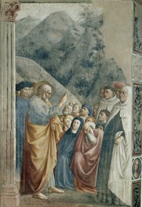 ذكر القديس بطرس - فريسكو بواسطة Tommaso di Cristoforo Fini dit Masolino da Panicale (1383-حوالي 1440) ، 255x162 سم ​​، حوالي 1425. فلورنسا ، كنيسة سانتا ماريا ديل كارمين ، كنيسة برانكشي بواسطة توماسو ماسولينو دا بانيكال