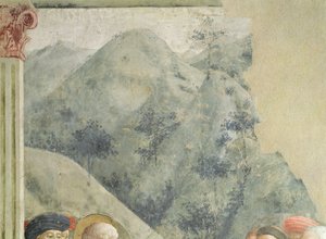 الوعظ القديس بطرس في القدس: منظر طبيعي ، ج 1427 بواسطة توماسو ماسولينو دا بانيكال