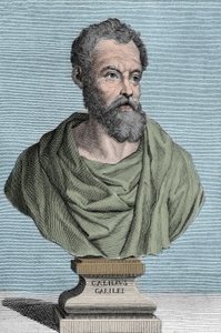 صورة لجاليليو جاليلي ديت جليل ، عالم الفلك الإيطالي (1564-1642) نقش بواسطة توماسو بيرولي (1752-1824) مجموعة خاصة