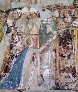 Arrival of St Ursula in Rome, detail from the cycle Stories of St Ursula