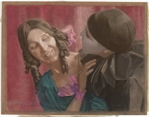 الراقصان ليلي غرين (يسار) ومارجريت ووكر (يمينًا ، مثل بييروت) في تصميم رقص تم تعيينه على موسيقى لا فالس لشوبان بواسطة تون بلوم