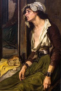 الدكتور بينيل يقوم بتحرير المجانين في سالبيتريير عام 1795 بواسطة توني روبرت فلوري