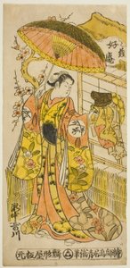 الممثل تاكيناكا أوتاغاوا (كاسين) بواسطة Torii Kiyomasu II