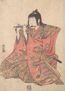 دمية تمثل فتى يعزف على الفلوت ، كاليفورنيا. 1780. بواسطة توري كيوناجا