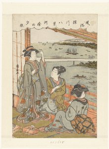 أمطار المساء في سوساكي Susaki no sekisho (العنوان على الكائن) ثمانية وجوه مع العادات والتقاليد في فوكاجاوا (عنوان المسلسل) Fuzoku Fukagawa hakkei (عنوان المسلسل على الكائن) بواسطة توري كيوناجا