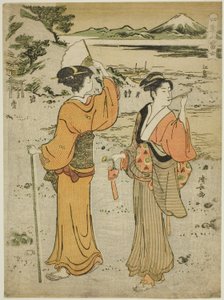 Enoshima من مسلسل "Mount Fuji in the Four Seasons (Shiki no Fuji)" بواسطة توري كيوناجا
