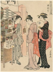 الشهر السادس (Kazemachizuki) ، من سلسلة "زيارات شهرية عصرية للأماكن المقدسة في الفصول الأربعة (وضع Furyu shiki no tsuki)" بواسطة توري كيوناجا